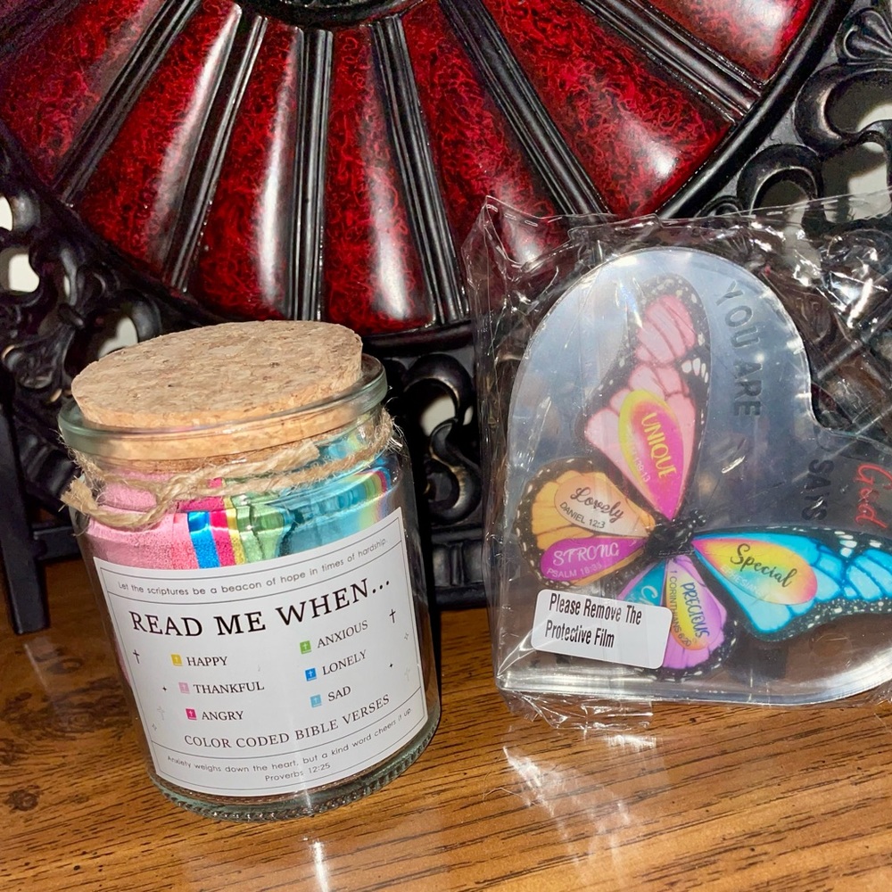 🎁 A spiritual gift helps you feel cared 4 & loved Scripture verses & Sun catcher